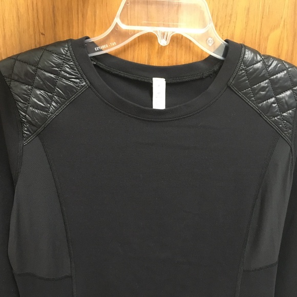 Lululemon Black Quilted Ice Queen Long Sleeve Top - Picture 6 of 13